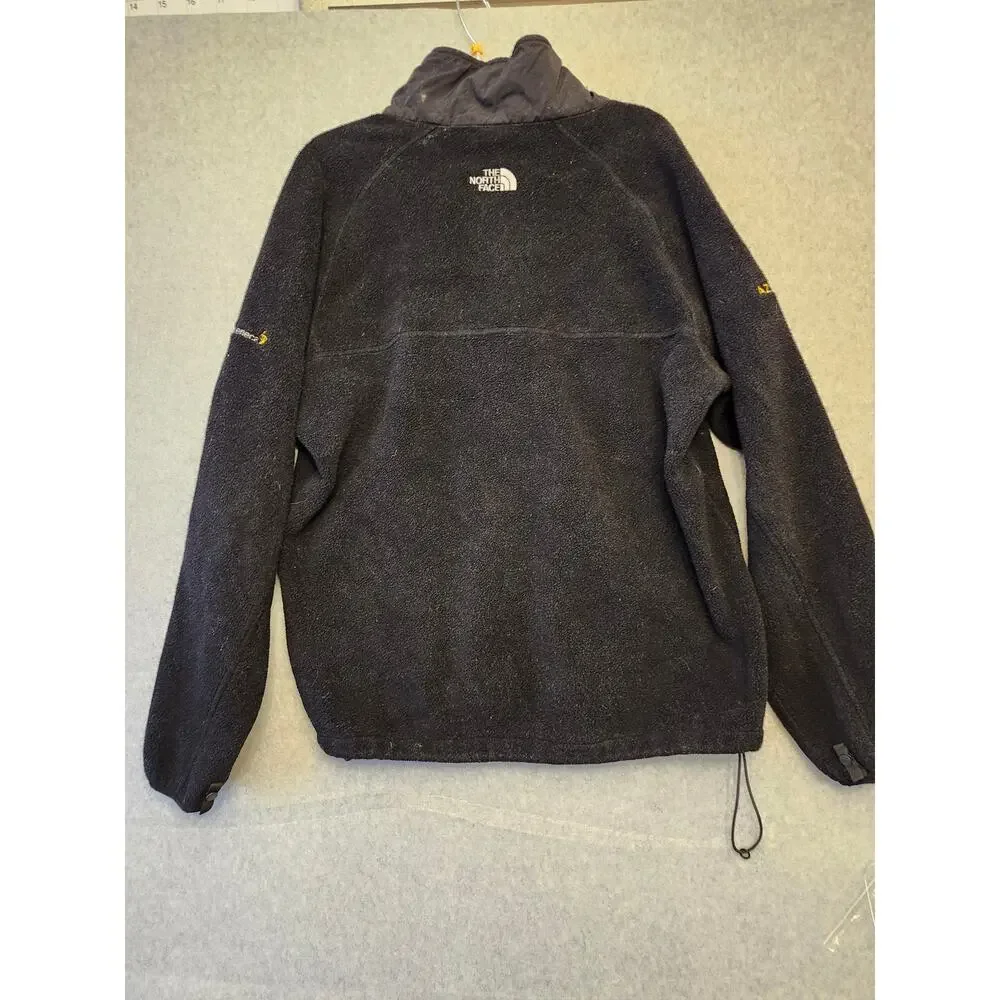 The North Face Fleece Jacket Men's XL Black Full Zip‎ Outdoor Hiking Pockets